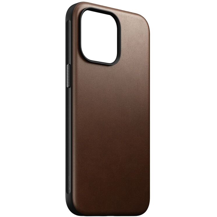 Захисний чохол Nomad Modern Leather Case для Apple iPhone 15 Pro Max - Brown: фото 6 з 14