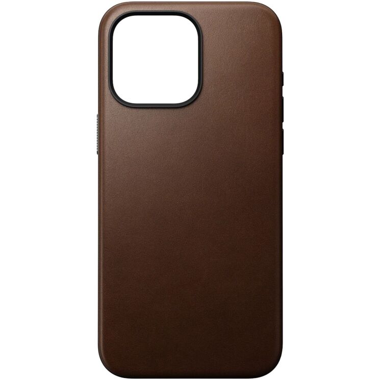 Захисний чохол Nomad Modern Leather Case для Apple iPhone 15 Pro Max - Brown: фото 5 з 14