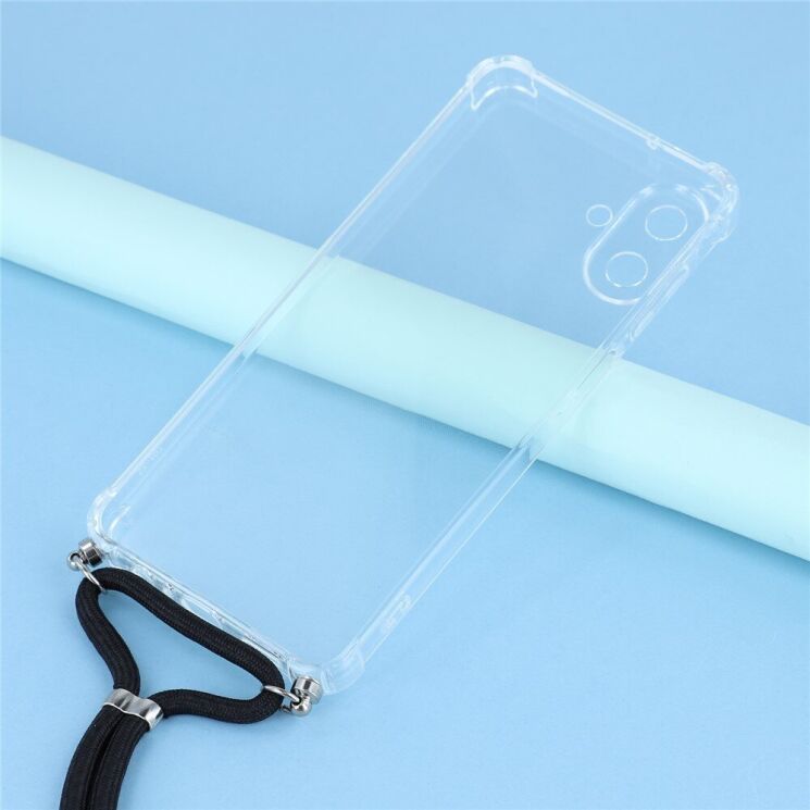 Захисний чохол UniCase AirBag with Strap для Samsung Galaxy A07 (A075) - Transparent: фото 4 из 4
