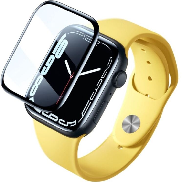Защитная пленка BASEUS Crystal Film для Apple Watch 41 mm (7 / 8 / 9 Series) - Black: фото 1 из 15