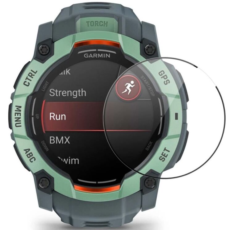 Защитная пленка ENKAY 3D Curved Film для Garmin Instinct 3 (50mm) - Black: фото 1 из 7