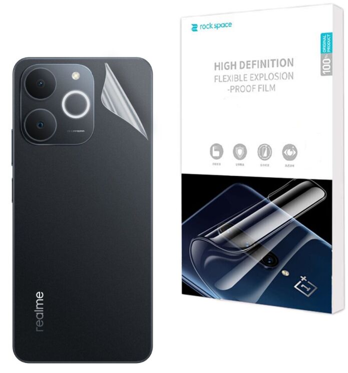 Защитная пленка на заднюю панель RockSpace Explosion-Proof SuperClear для Realme Note 70: фото 1 из 9