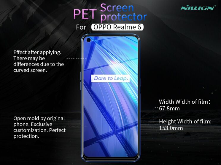 Защитная пленка NILLKIN Crystal для Realme 6 / 6s: фото 12 из 13