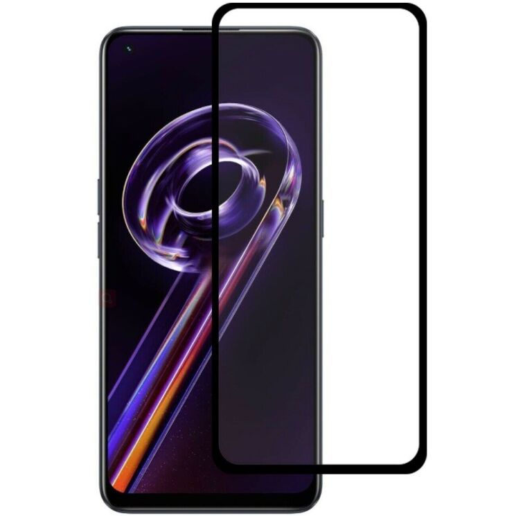 Защитное стекло AMORUS Full Glue Tempered Glass для Realme 9 Pro+ / 9 4G - Black: фото 1 из 9
