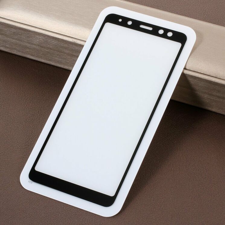 Защитное стекло AMORUS Full Glue Tempered Glass для Samsung Galaxy A8 (A530) - Black: фото 6 из 11