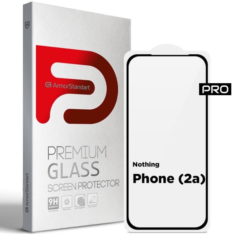 Защитное стекло ArmorStandart Pro 5D для Nothing Phone (2a) - Black (352518B) Защитное стекло ArmorStandart Pro 5D для Nothing Phone (2a) - Black: фото 1 из 7
