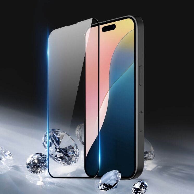 Защитное стекло DUX DUCIS Full Glue для Apple iPhone 16 - Black: фото 5 из 9