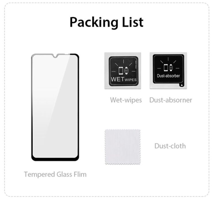 Защитное стекло DUX DUCIS Full Glue для Samsung Galaxy A06 (A065) - Black: фото 8 из 9