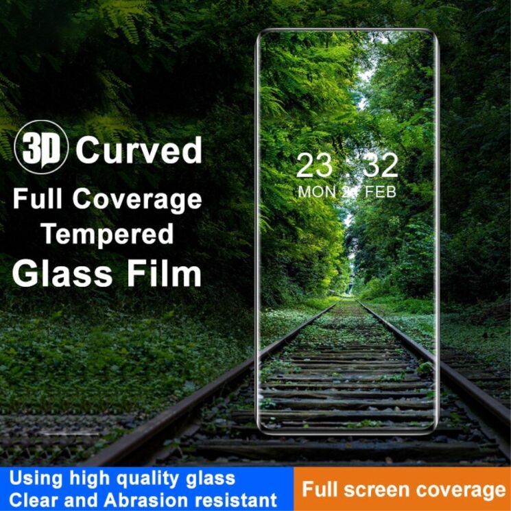 Защитное стекло IMAK 3D Curved Full Covering для OPPO Reno 12 Pro - Black: фото 3 из 10