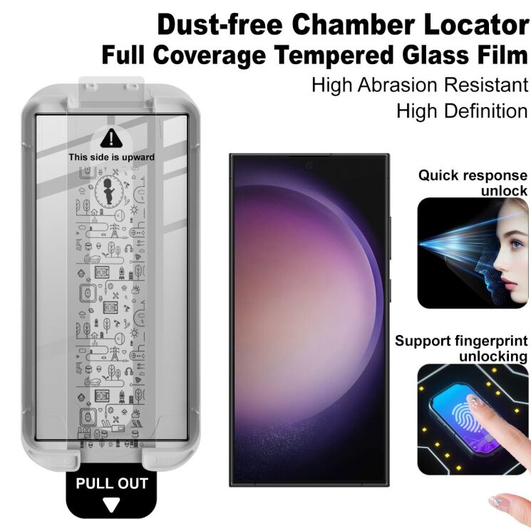 Захисне скло IMAK Easy Install Full Glue для Samsung Galaxy S24 Ultra (S928) - Black: фото 2 з 9