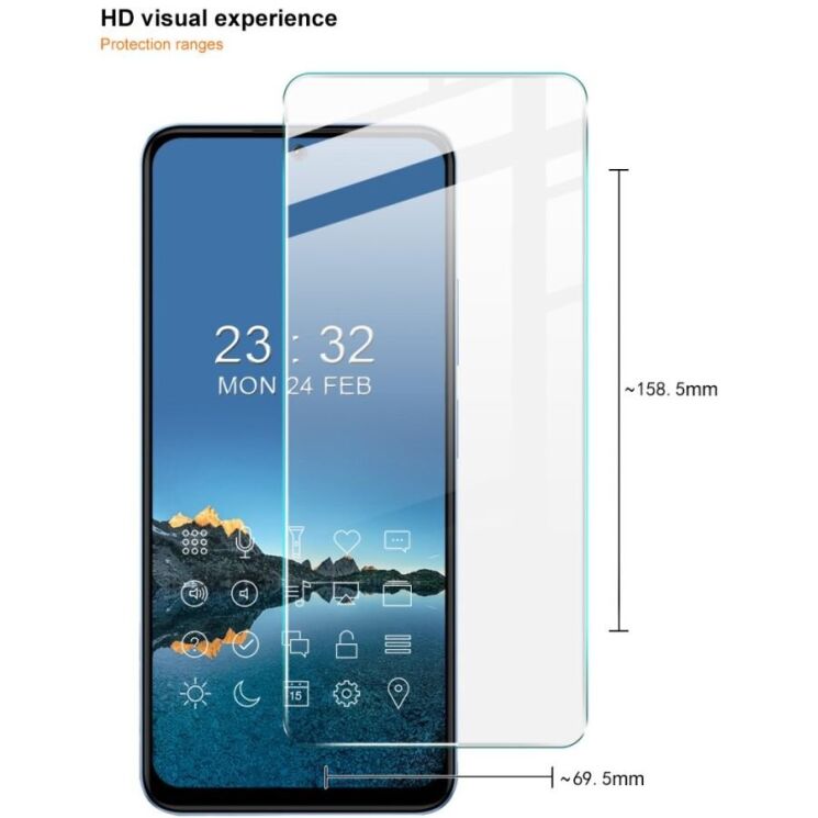 Защитное стекло IMAK H Screen Guard для Xiaomi Redmi Note 12 - Transparent: фото 8 из 12