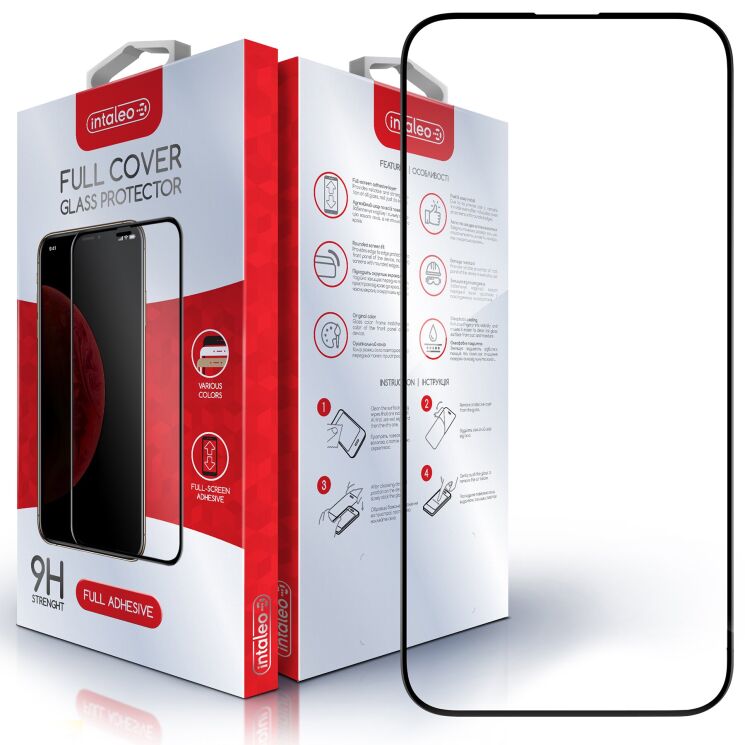 Захисне скло Intaleo Full Glue для iPhone 14 Pro - Black (306621B) Захисне скло Intaleo Full Glue для iPhone 14 Pro - Black: фото 1 з 9