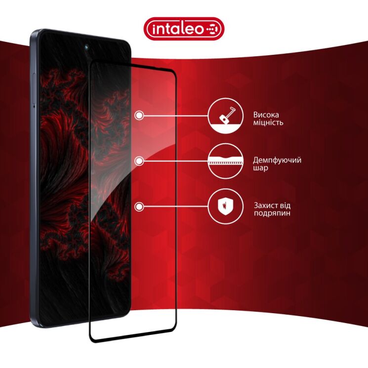 Защитное стекло Intaleo Full Glue для Motorola Moto G86 - Black (383356B) Защитное стекло Intaleo Full Glue для Motorola Moto G86 - Black: фото 5 из 8