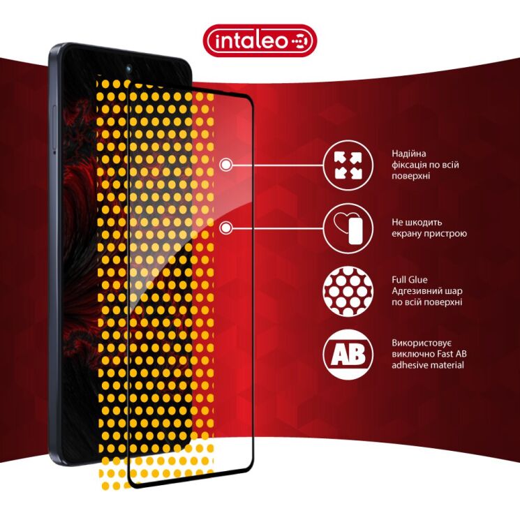 Защитное стекло Intaleo Full Glue для Motorola Moto G86 - Black (383356B) Защитное стекло Intaleo Full Glue для Motorola Moto G86 - Black: фото 7 из 8