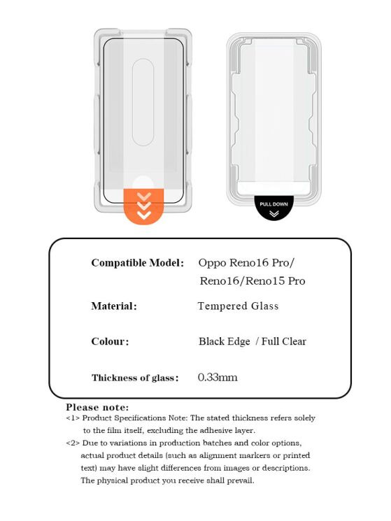 Захисне скло LEREACH Tempered Glass Full Screen Protector для OPPO Reno 16 / 16 Pro - Black (413223B) Захисне скло LEREACH Tempered Glass Full Screen Protector для OPPO Reno 16 / 16 Pro - Black: фото 10 з 11