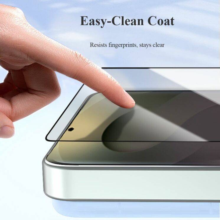 Защитное стекло LEREACH Tempered Glass Full Screen Protector для Samsung Galaxy S26 (S942) - Black (412002T) Защитное стекло LEREACH Tempered Glass Full Screen Protector для Samsung Galaxy S26 (S942) - Black: фото 7 из 11