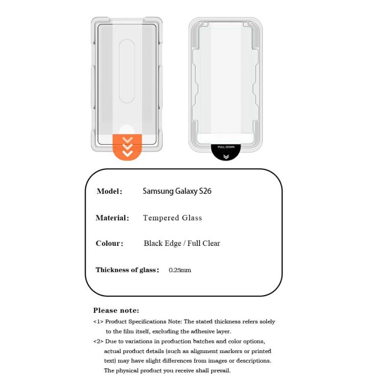 Защитное стекло LEREACH Tempered Glass Full Screen Protector для Samsung Galaxy S26 (S942) - Black (412002T) Защитное стекло LEREACH Tempered Glass Full Screen Protector для Samsung Galaxy S26 (S942) - Black: фото 11 из 11