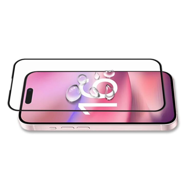 Защитное стекло MOCOLO Full Glue Cover для Apple iPhone 16 Plus - Black: фото 5 из 7