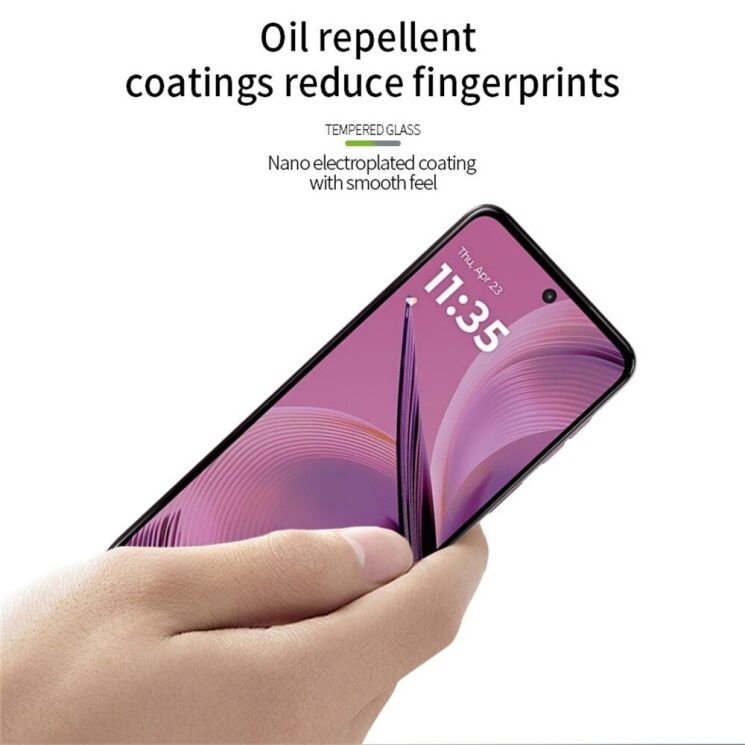 Защитное стекло MOFI Full Glue Protect для Motorola Moto G55 - Black: фото 11 из 14