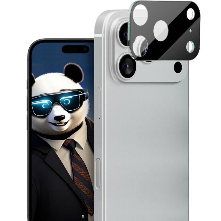 Защитное стекло на камеру IMAK Black Glass Lens для Apple iPhone 17 Pro Max - Black: фото 1 из 6