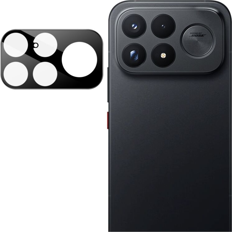 Захисне скло на камеру IMAK Black Glass Lens для Xiaomi Poco F9 Ultra - Black: фото 1 з 7