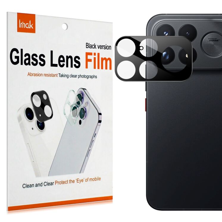 Захисне скло на камеру IMAK Black Glass Lens для Xiaomi Poco F9 Ultra - Black: фото 7 з 7