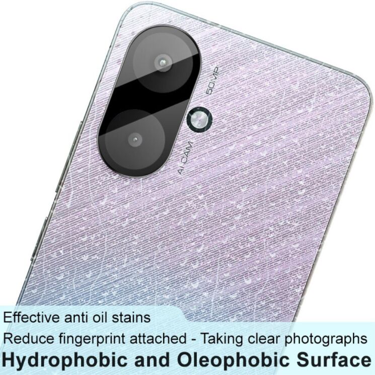 Защитное стекло на камеру IMAK Black Glass Lens для Xiaomi Redmi 13C - Black: фото 4 из 9