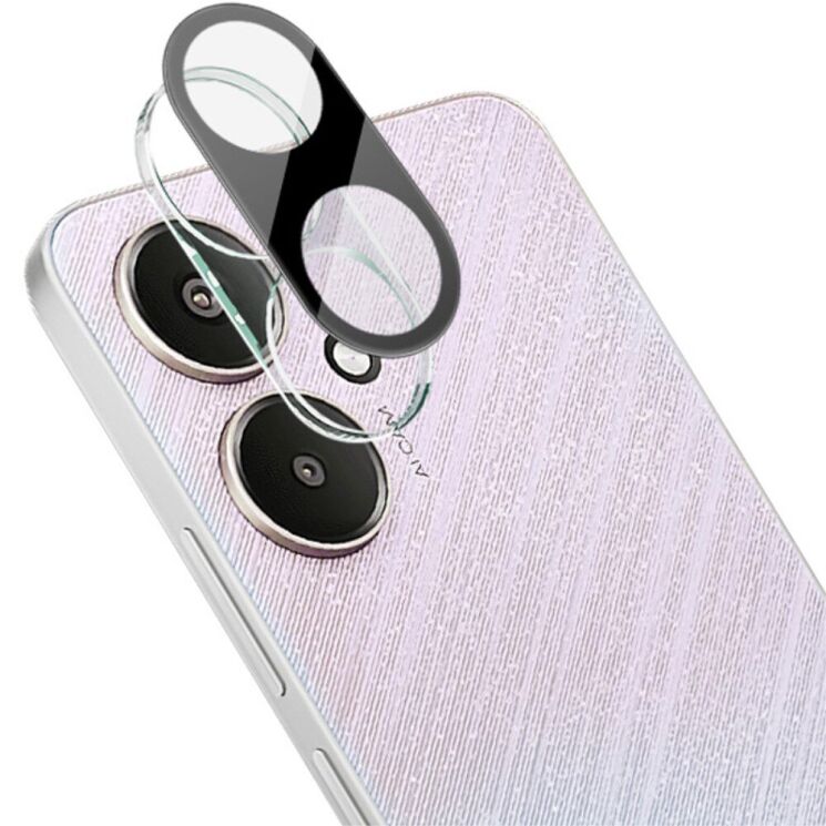 Защитное стекло на камеру IMAK Black Glass Lens для Xiaomi Redmi 13C - Black: фото 2 из 9