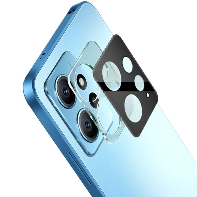 Защитное стекло на камеру IMAK Black Glass Lens для Xiaomi Redmi Note 12 - Black: фото 1 из 11