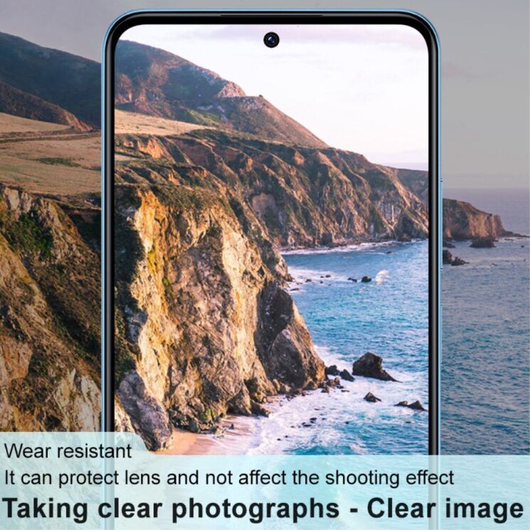 Защитное стекло на камеру IMAK Black Glass Lens для Xiaomi Redmi Note 12 - Black: фото 7 из 11