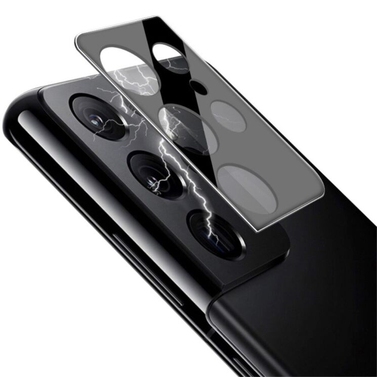 Защитное стекло на камеру IMAK Integrated Lens Protector для Samsung Galaxy S21 Ultra (G998) - Black: фото 2 из 8