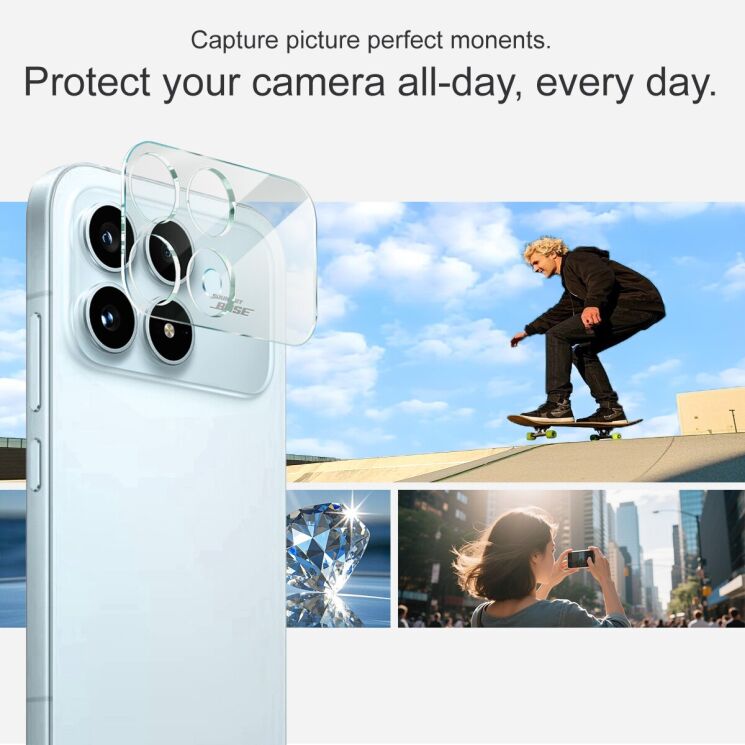 Захисне скло на камеру IMAK Integrated Lens Protector для Xiaomi Poco F8 Pro (403521) Захисне скло на камеру IMAK Integrated Lens Protector для Xiaomi Poco F8 Pro: фото 4 з 7