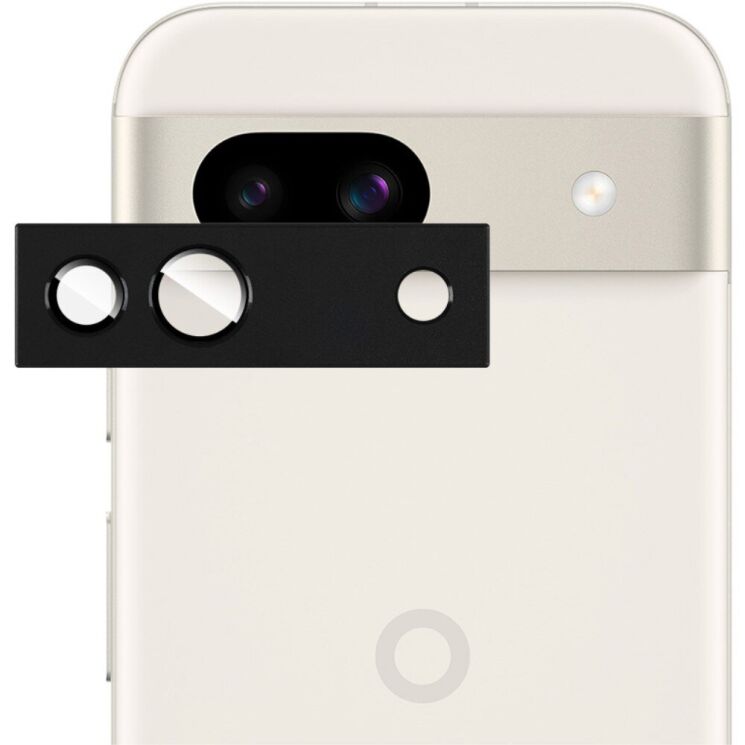 Защитное стекло на камеру IMAK Metal Glass Lens для Google Pixel 8A - Black: фото 2 из 13
