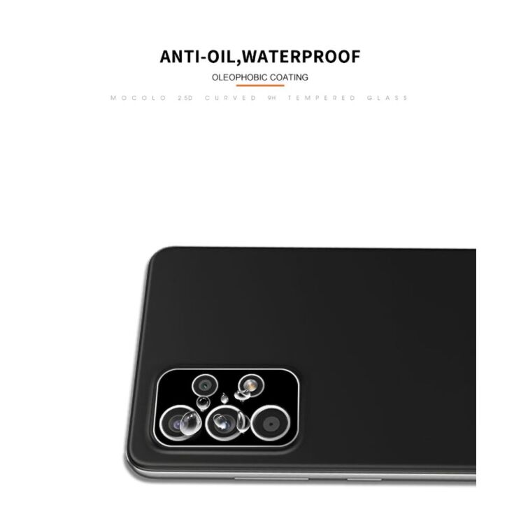 Защитное стекло на камеру MOCOLO Black Camera Lens для Samsung Galaxy A73 (A736) - Black: фото 11 из 12