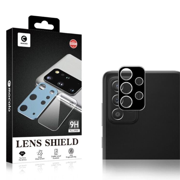 Защитное стекло на камеру MOCOLO Black Camera Lens для Samsung Galaxy A73 (A736) - Black: фото 6 из 12