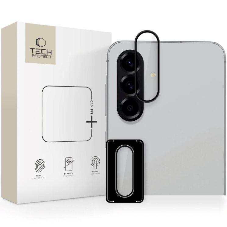Защитное стекло на камеру Tech-Protect CamRing Fit + для Samsung Galaxy A36 (A366) / A56 (A566) - Black: фото 1 из 2