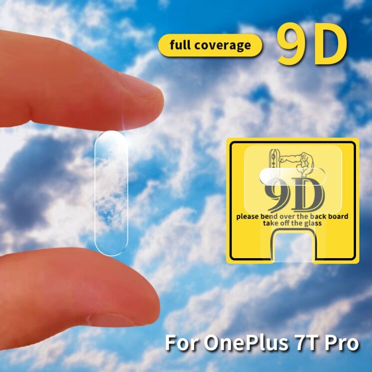 Защитное стекло на заднюю камеру Deexe Lens Protector для OnePlus 7T Pro: фото 2 из 11