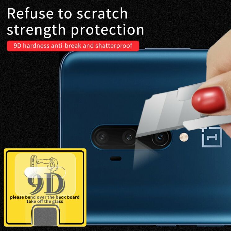 Защитное стекло на заднюю камеру Deexe Lens Protector для OnePlus 7T Pro: фото 10 из 11