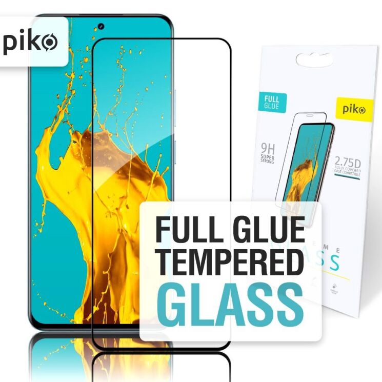Защитное стекло Piko Full Glue для Realme 12 / 12 Plus - Black: фото 1 из 5