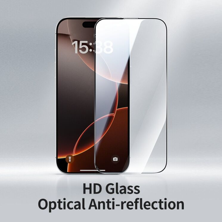 Защитное стекло ZGA Install 3D Full Coverage HD для Apple iPhone 17 Pro Max - Black (411155B) Защитное стекло ZGA Install 3D Full Coverage HD для Apple iPhone 17 Pro Max - Black: фото 8 из 13