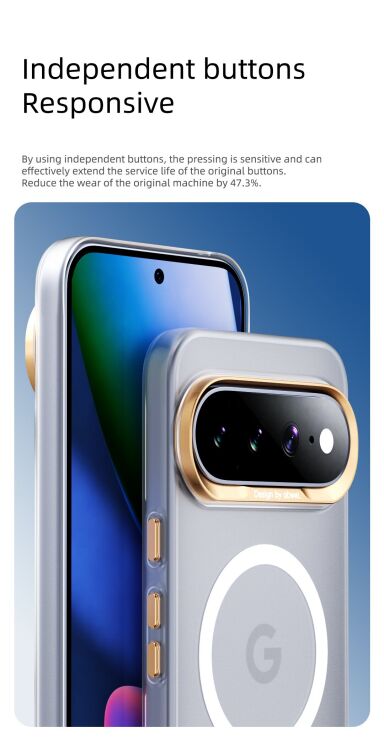 Защитный чехол ABEEL Aero Mag для Google Pixel 11 Pro - Black: фото 6 из 6
