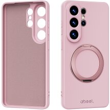 Защитный чехол ABEEL Silk Stand Magnetic для Samsung Galaxy S26 Ultra (S948) - Pink: фото 1 из 7