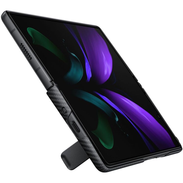 Защитный чехол Aramid Standing Cover для Samsung Galaxy Fold 2 (EF-XF916SBEGRU) - Black: фото 4 из 8