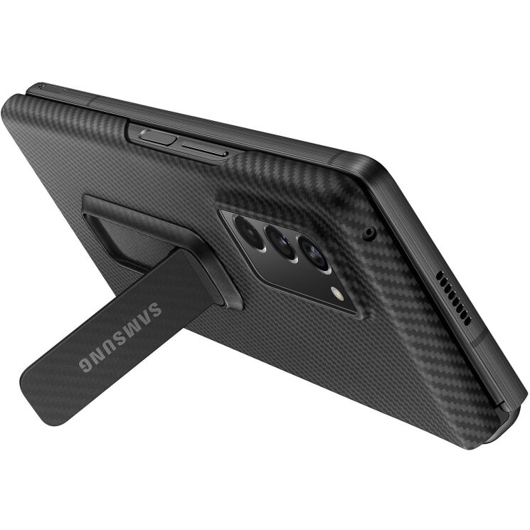 Защитный чехол Aramid Standing Cover для Samsung Galaxy Fold 2 (EF-XF916SBEGRU) - Black: фото 3 из 8