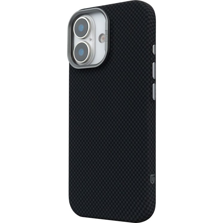 Захисний чохол ArmorStandart LikeCarbon2 MagCase для iPhone 17 - Kevlar Black: фото 5 з 8