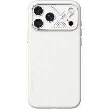 Защитный чехол AULUMU Particle Vegan Leather Case для iPhone 18 Pro Max / 17 Pro Max - White: фото 1 из 10
