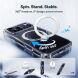 Захисний чохол CASEKOO Crystal Clear Magic Stand для iPhone 18 Pro / 17 Pro - Transparent (423636T). Фото 3 з 12