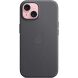 Защитный чехол Copiex FineWoven with MagSafe для Apple iPhone 15 - Black (339952B). Фото 2 из 5