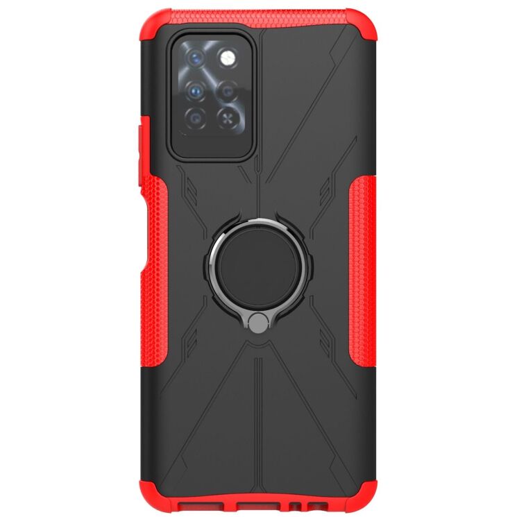 Защитный чехол Deexe Armor Bear для Infinix Note 10 Pro (X695C) - Red: фото 2 из 6