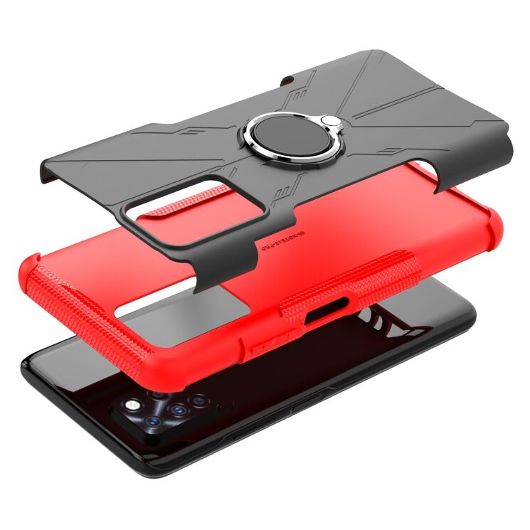 Защитный чехол Deexe Armor Bear для Infinix Note 10 Pro (X695C) - Red: фото 5 из 6